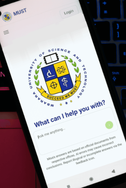 MISA - Student working at computer